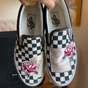 Checkered Slip On Vans